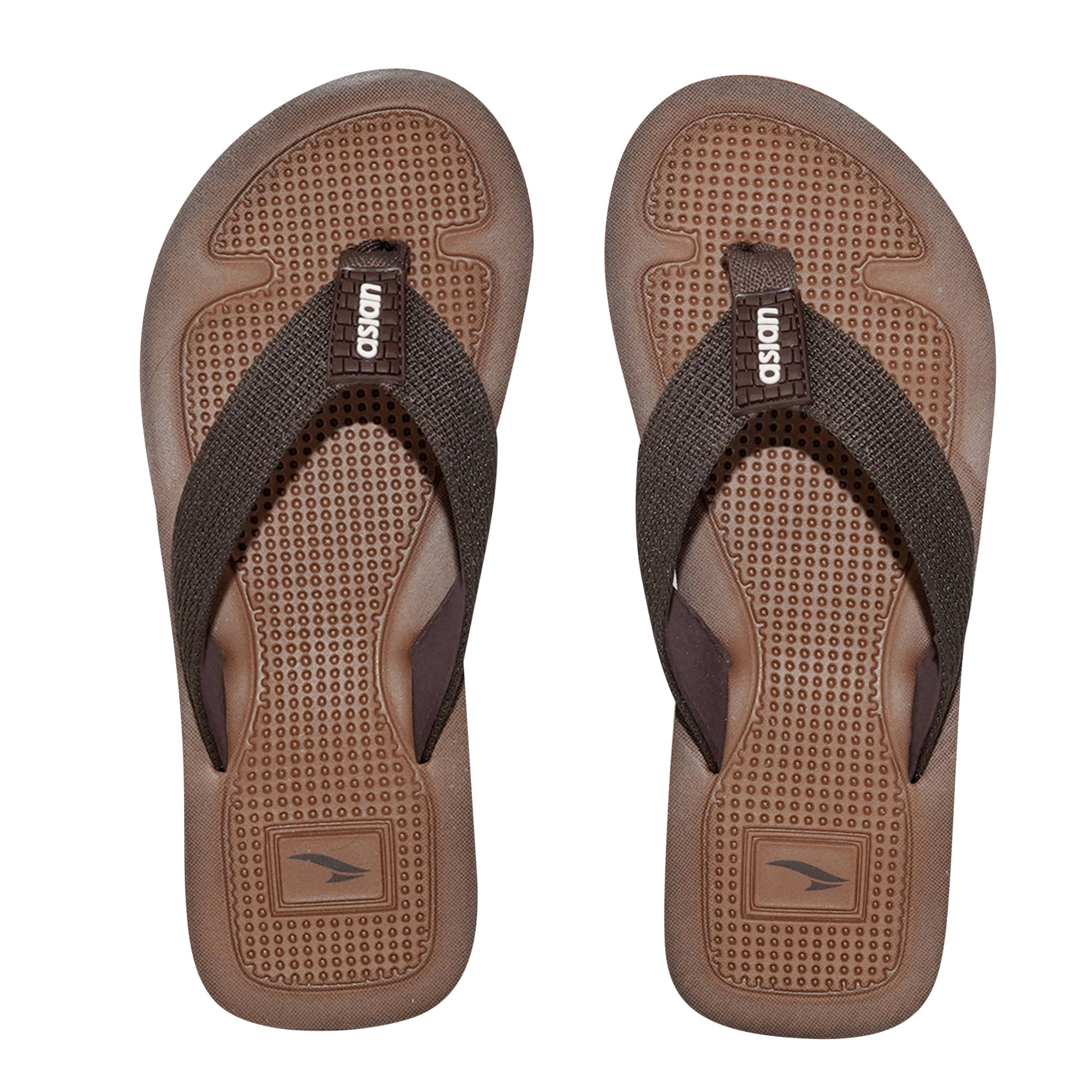     			ASIAN Brown Men's Thong Flip Flop