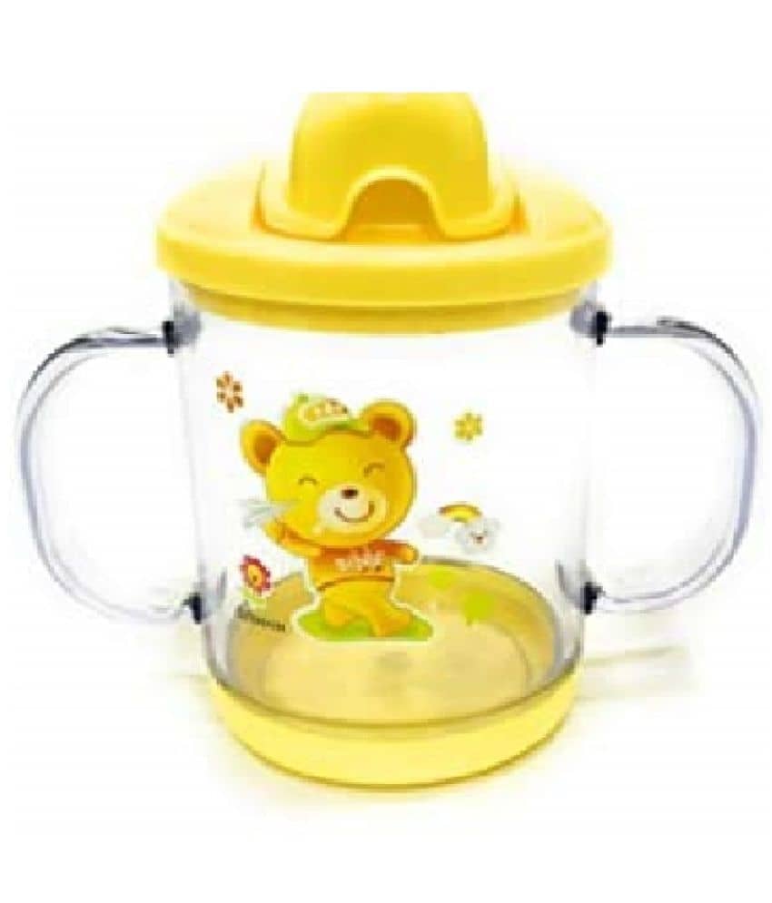 Aurapuro Baby Blue Sipper Classic Soft Spout Cup Baby Sippy Cups Baby Feeding Bottles 200 ml