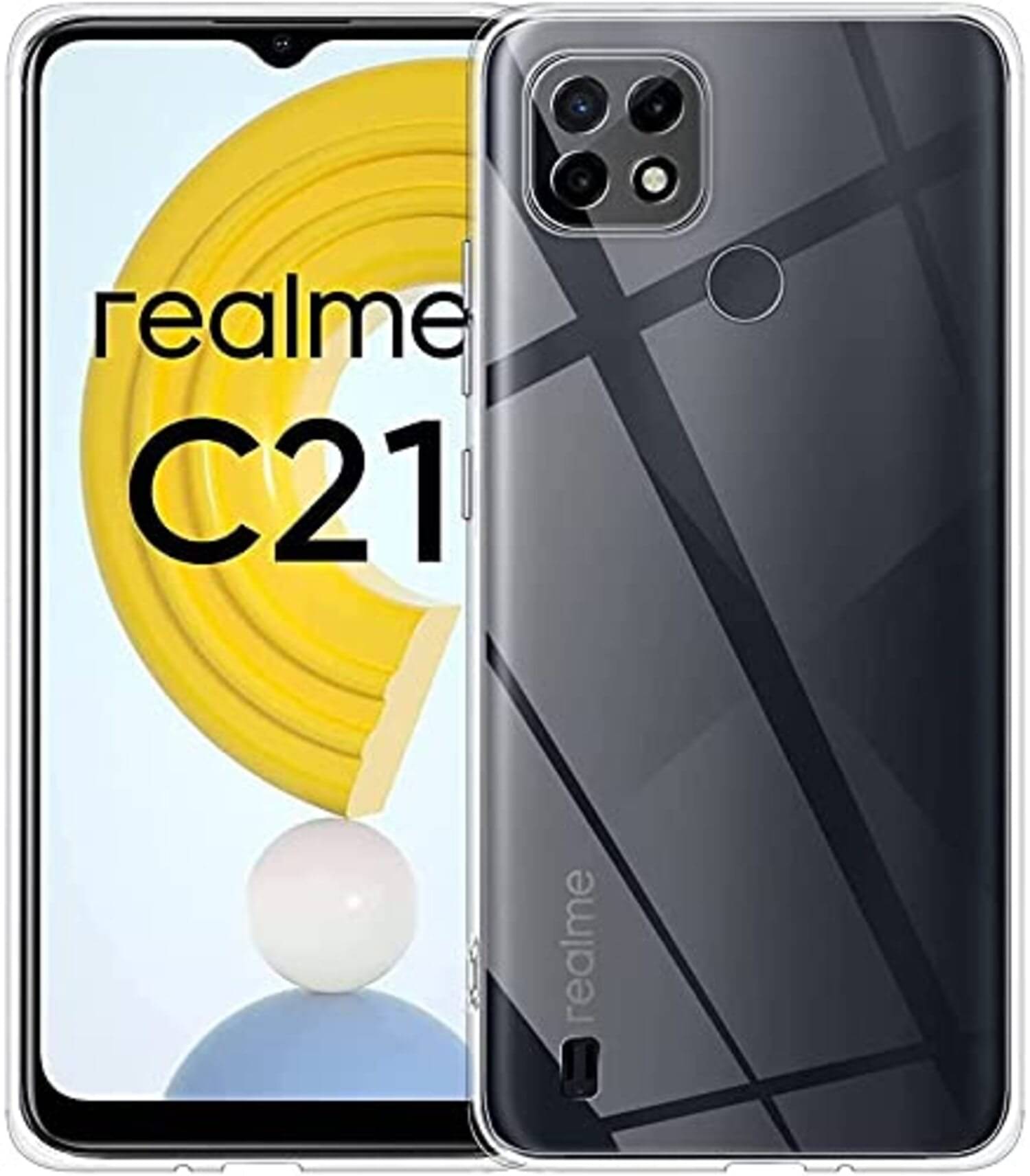 BEING STYLISH - Transparent Silicon Plain Cases Compatible For Realme C21Y ( Pack of 1 )     			BEING STYLISH - Transparent Silicon Plain Cases Compatible For Realme C21Y ( Pack of 1 )