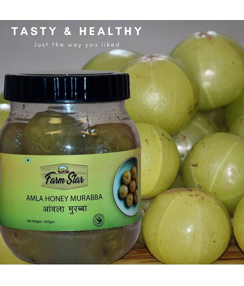 Farm Star -Organic Amla Honey Marmalade 1000 gm Pack of 2