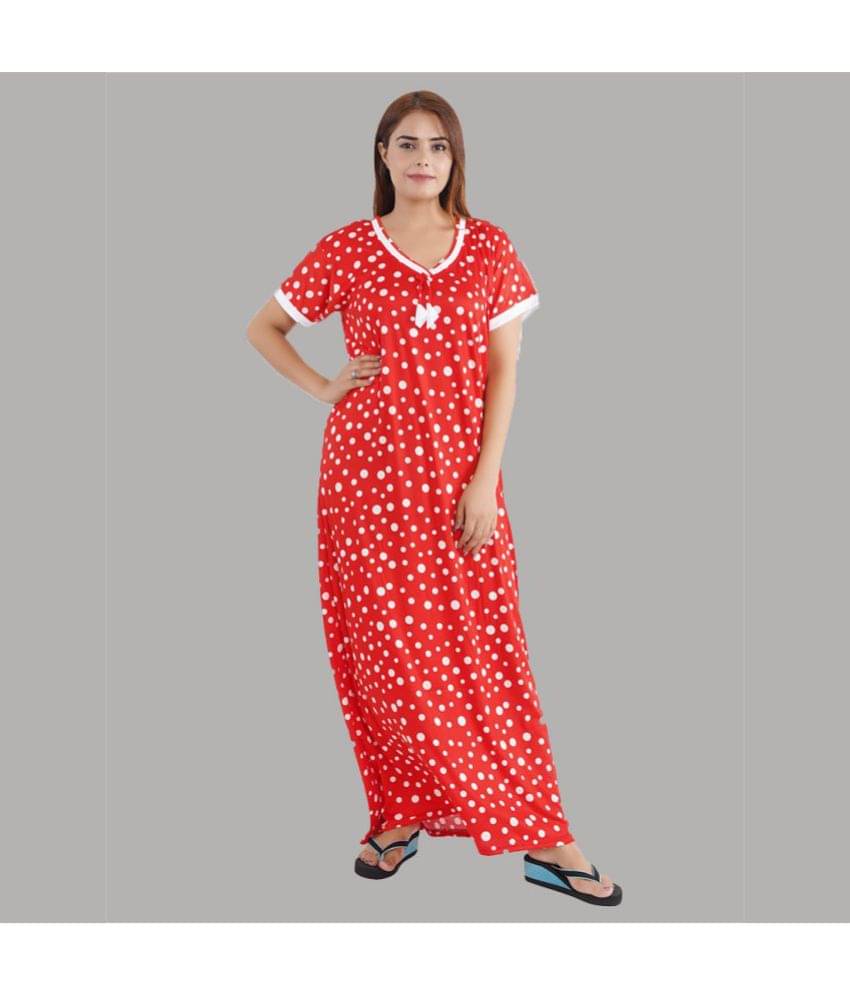 Gutthi - Multi Color Satin Women's Nightwear Nighty & Night Gowns ( Pack of 1 ) Gutthi - Multi Color Satin Women's Nightwear Nighty & Night Gowns ( Pack of 1 )