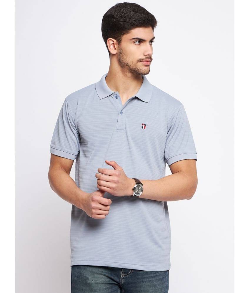 MXN Pack of 1 Cotton Regular Fit Solid Half Sleeves Men's Polo T Shirt ( Grey )     			MXN Pack of 1 Cotton Regular Fit Solid Half Sleeves Men's Polo T Shirt ( Grey )