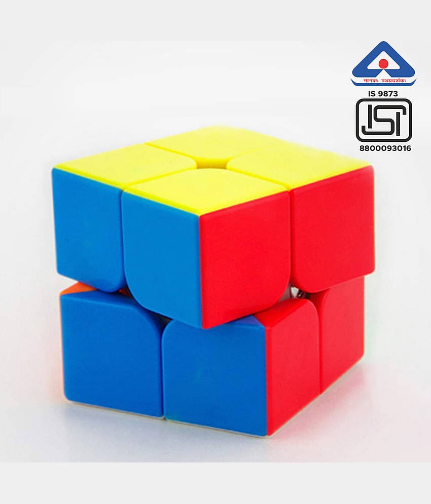 NHR 2x2 High Speed Puzzle Cube Toy for Kids, Magic Puzzle Cube Toy Game, Speed cube Magic Puzzle, Activity Toy, Rubik Cube, Puzzle Cube, Brainstorming Cube, Play Game, Puzzle Game, Cube for Kids, Khilona (Multicolor)