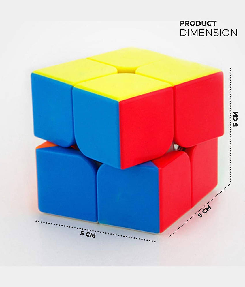 NHR 2x2 High Speed Puzzle Cube Toy for Kids, Magic Puzzle Cube Toy Game, Speed cube Magic Puzzle, Activity Toy, Rubik Cube, Puzzle Cube, Brainstorming Cube, Play Game, Puzzle Game, Cube for Kids, Khilona (Multicolor)