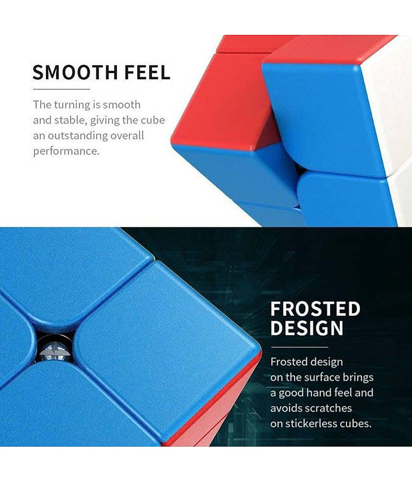 NHR 2x2 High Speed Puzzle Cube Toy for Kids, Magic Puzzle Cube Toy Game, Speed cube Magic Puzzle, Activity Toy, Rubik Cube, Puzzle Cube, Brainstorming Cube, Play Game, Puzzle Game, Cube for Kids, Khilona (Multicolor)