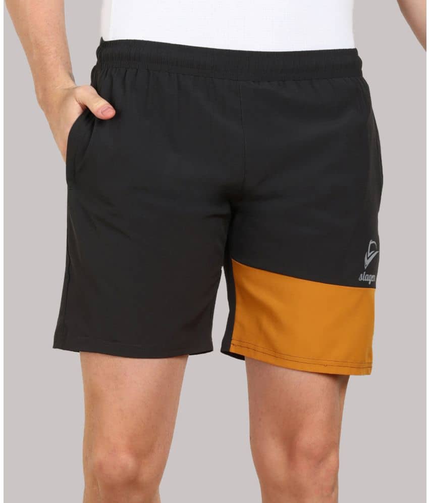 SLAGEN - Black Polyester Men's Running Shorts ( Pack of 1 ) - Shorts | Buy online on ZillyBuy