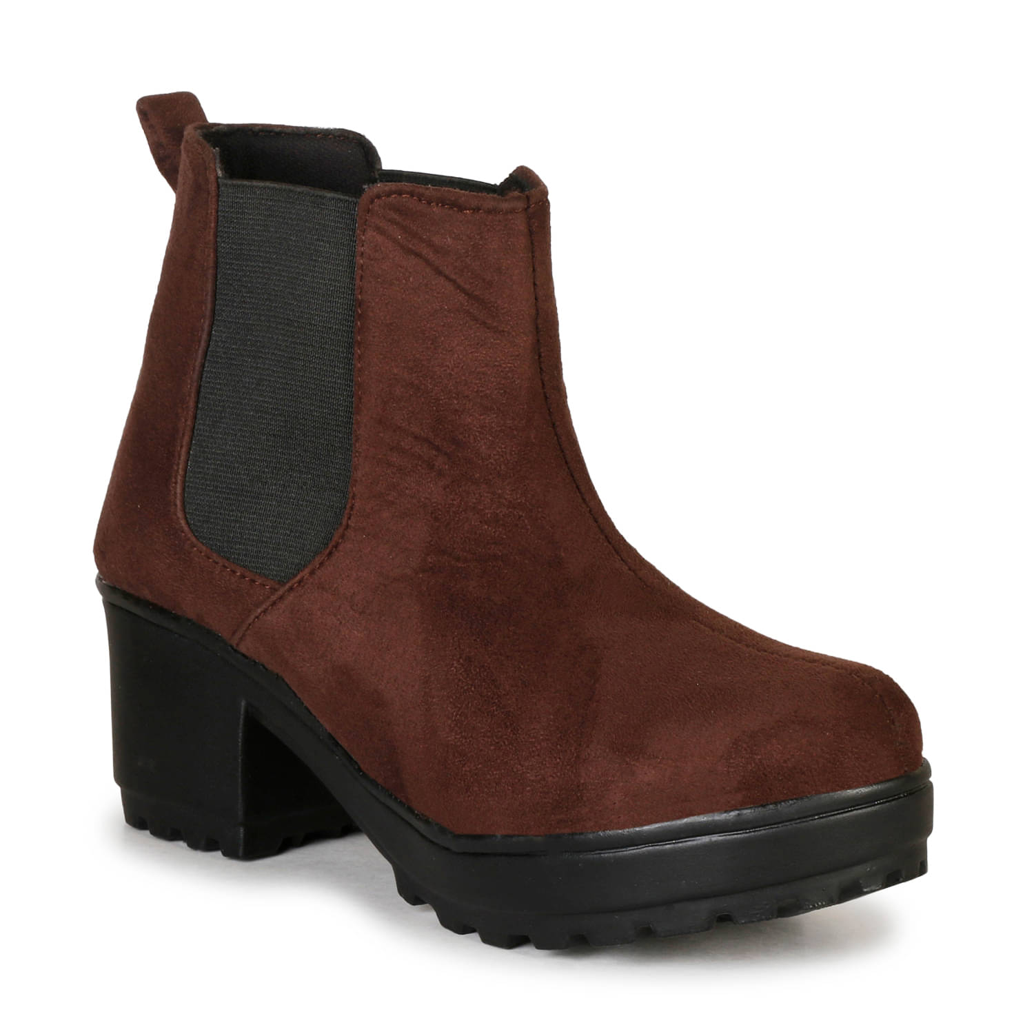     			Saheb - Brown Women's Ankle Length Boots