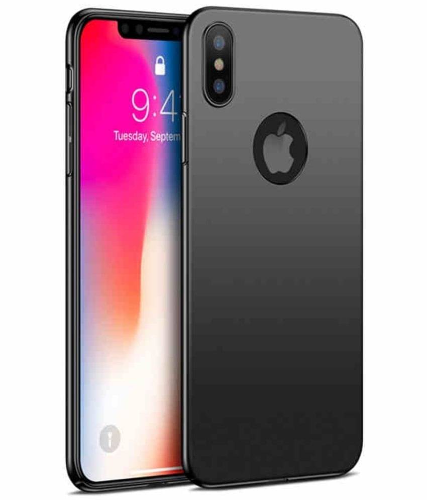 Spectacular Ace - Black Silicon Plain Cases Compatible For Apple iPhone X ( Pack of 1 )     			Spectacular Ace - Black Silicon Plain Cases Compatible For Apple iPhone X ( Pack of 1 )