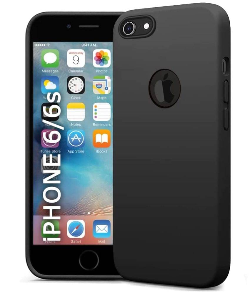 Spectacular Ace - Black Silicon Plain Cases Compatible For Apple iPhone 6S ( Pack of 1 )     			Spectacular Ace - Black Silicon Plain Cases Compatible For Apple iPhone 6S ( Pack of 1 )