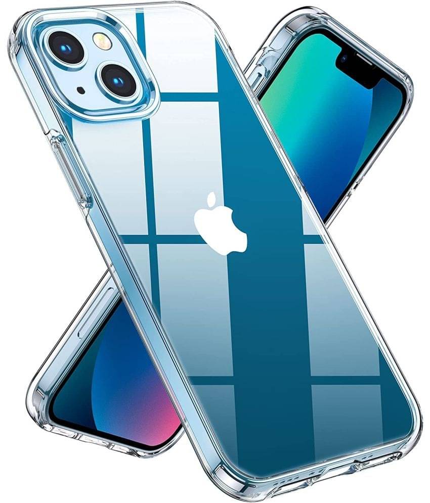 Spectacular Ace - Transparent Silicon Plain Cases Compatible For iPhone 13 ( Pack of 1 ) Spectacular Ace - Transparent Silicon Plain Cases Compatible For iPhone 13 ( Pack of 1 )