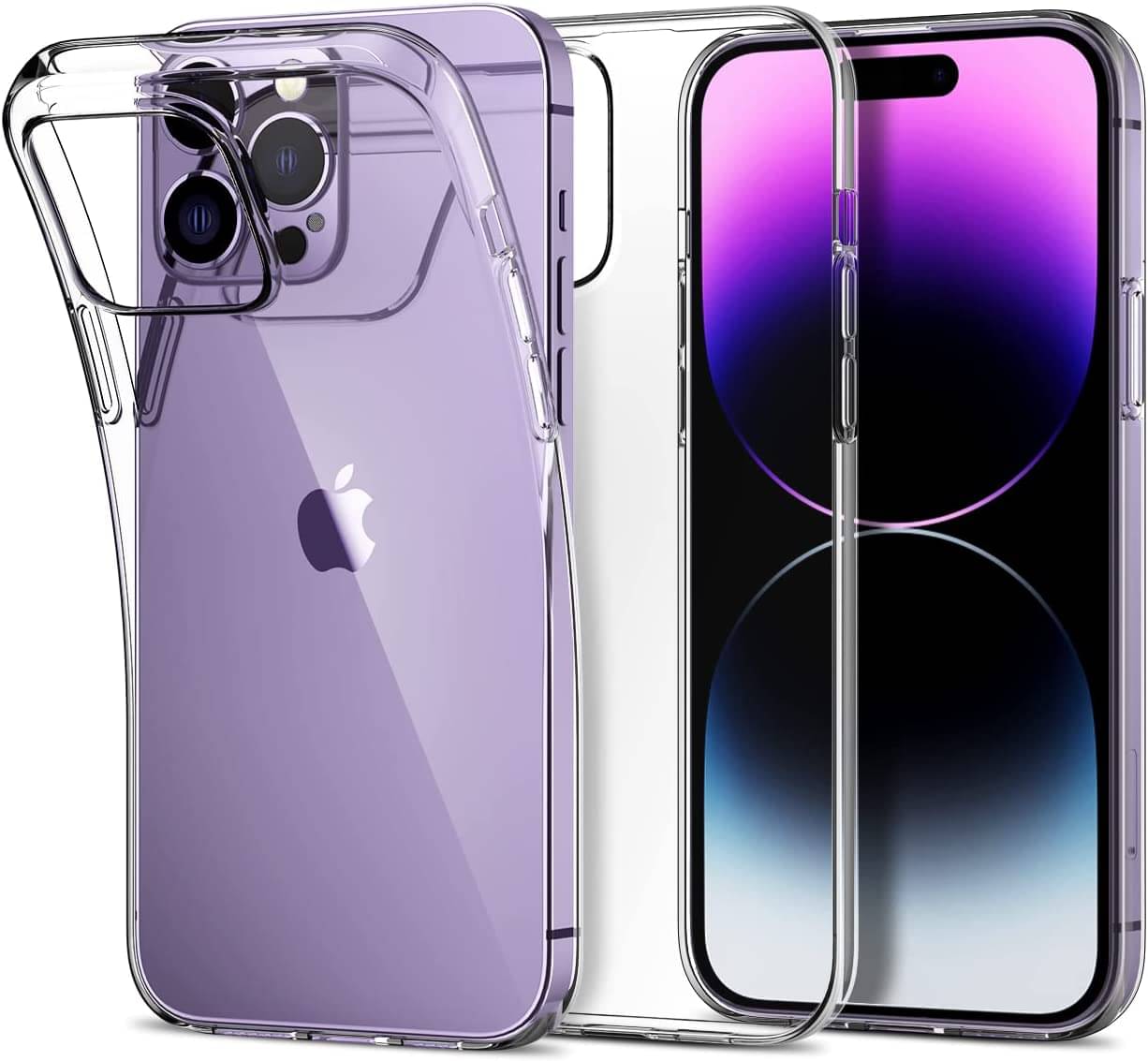 Spectacular Ace - Transparent Silicon Plain Cases Compatible For Iphone 14 Pro ( Pack of 1 )     			Spectacular Ace - Transparent Silicon Plain Cases Compatible For Iphone 14 Pro ( Pack of 1 )