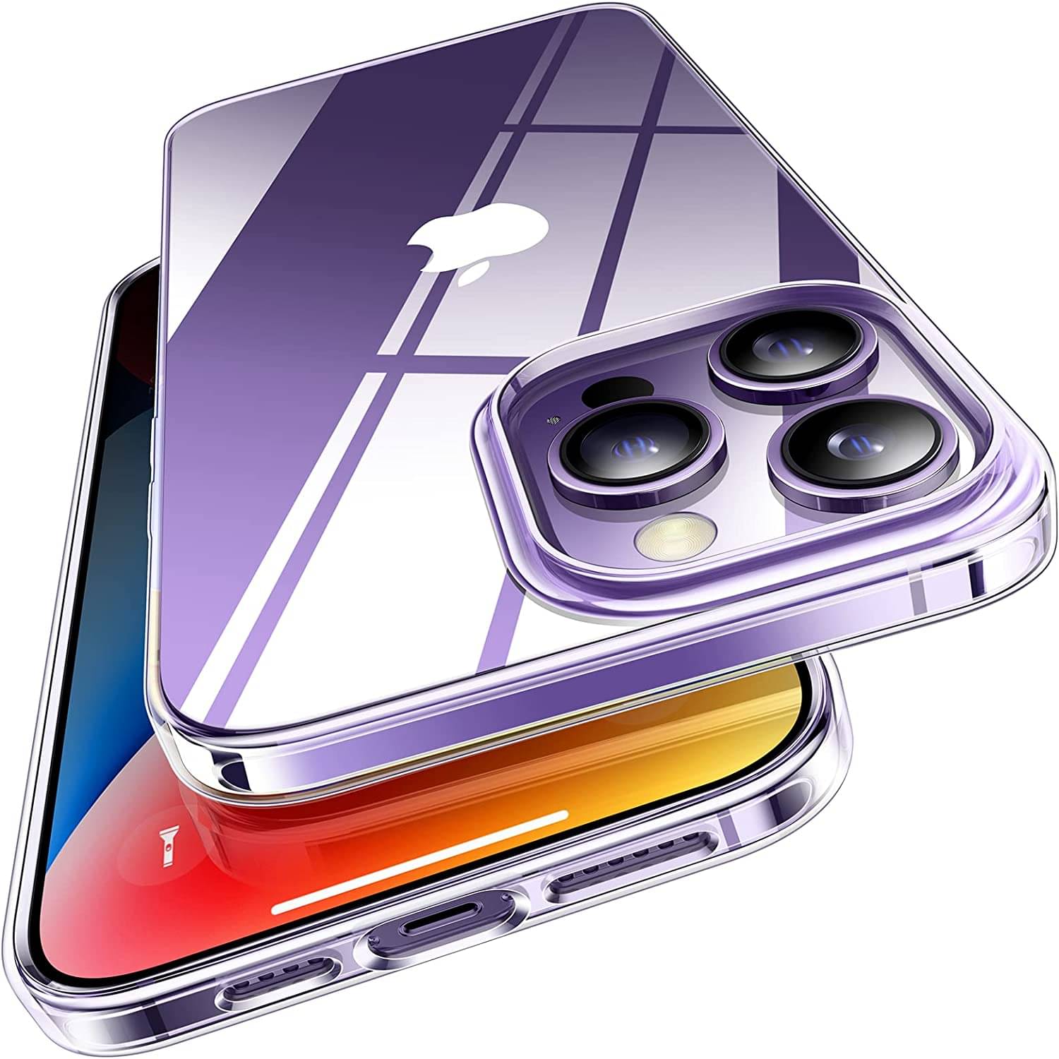Spectacular Ace - Transparent Silicon Plain Cases Compatible For Iphone 14 pro Max ( Pack of 1 ) Spectacular Ace - Transparent Silicon Plain Cases Compatible For Iphone 14 pro Max ( Pack of 1 )