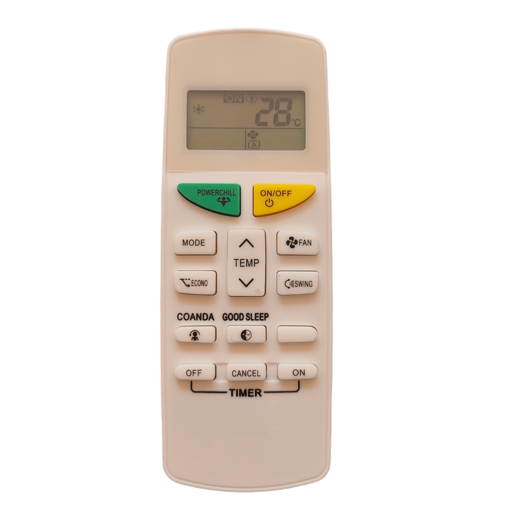     			Upix Compatible Daikin & Daikin Inverter AC Remote No. 132F (No Backlight)
