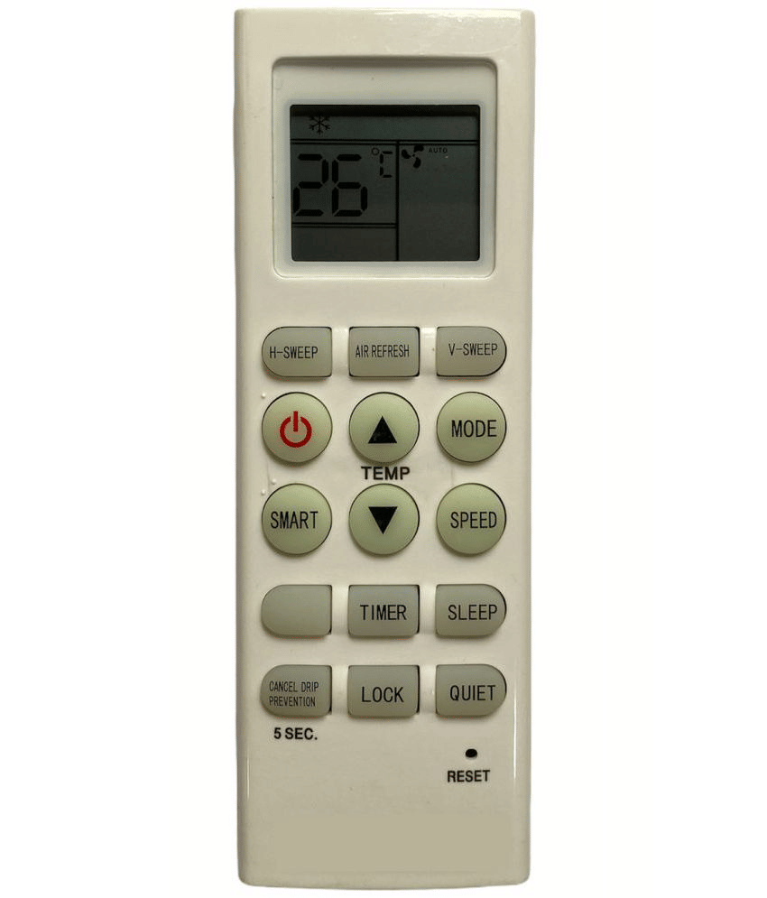     			Upix Compatible Voltas AC Remote No. 36E (No Backlight)