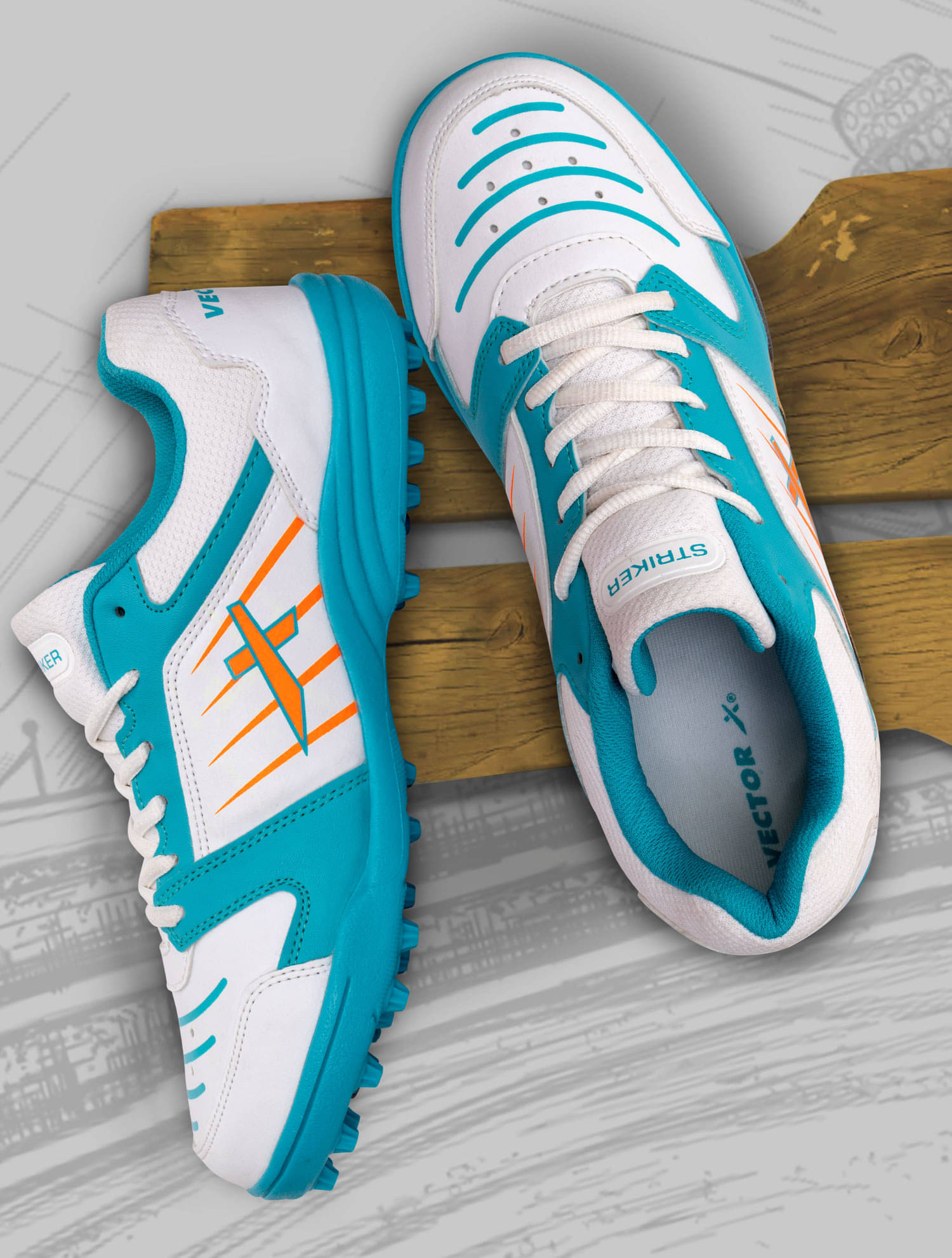 Vector X STRIKER Multi Color Cricket Shoes Vector X STRIKER Multi Color Cricket Shoes