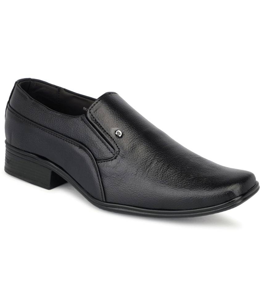     			Xarder - Black Men's Slip On Formal Shoes