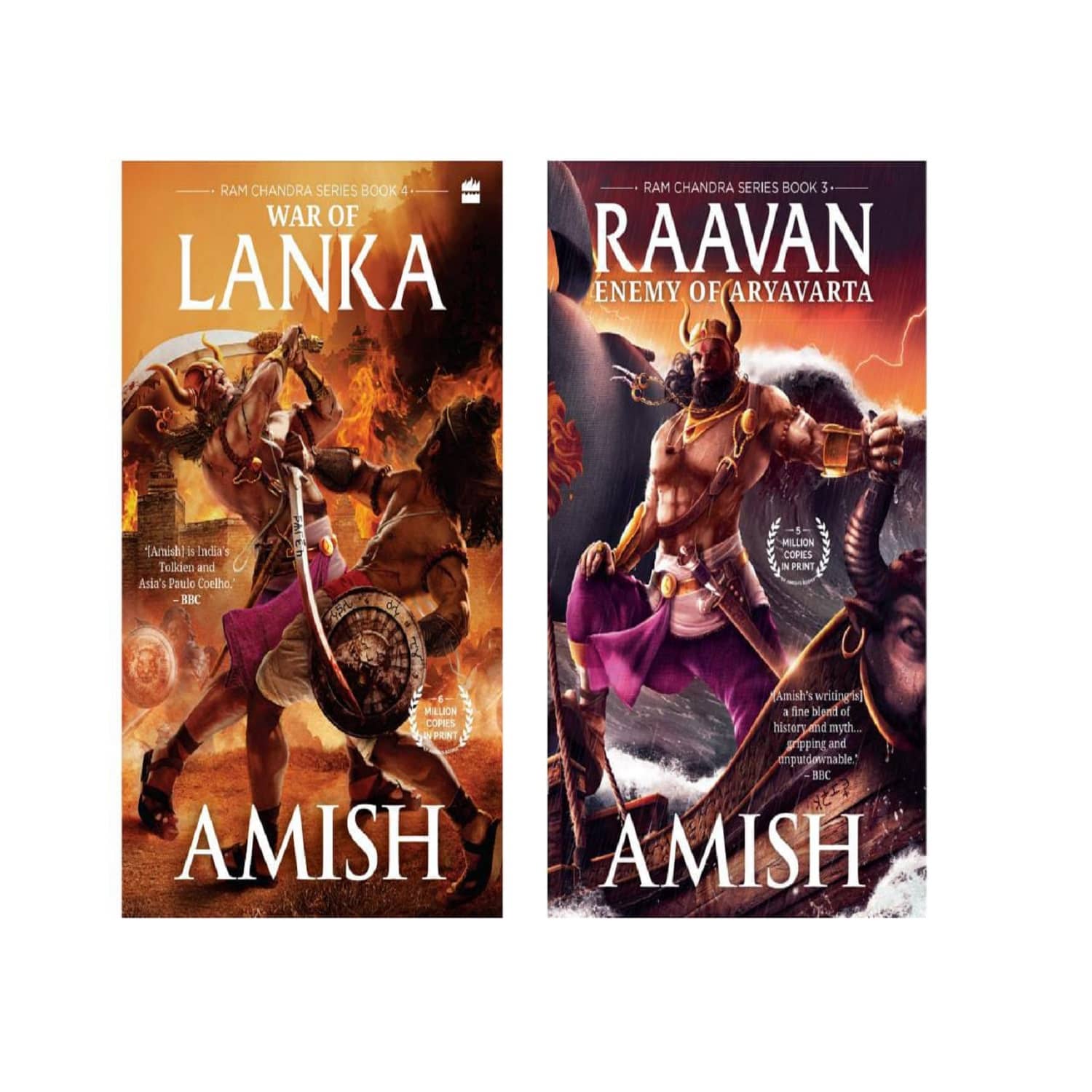 ( 2 ) Lanka & Raavan - Paperback By Amish Tripathi By Amish Tripathi