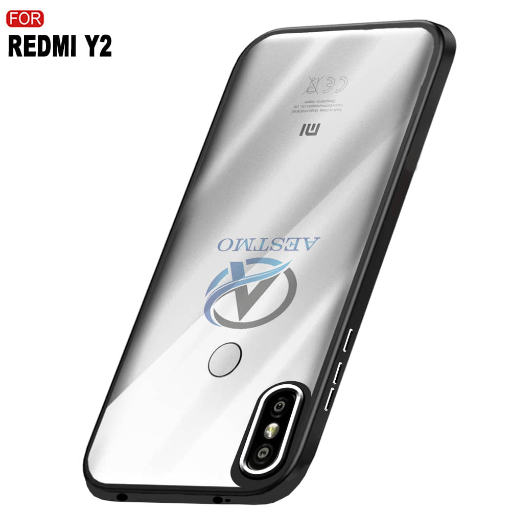     			AESTMO - Transparent Polycarbonate Plain Cases Compatible For Xiaomi Redmi Y2 ( Pack of 1 )