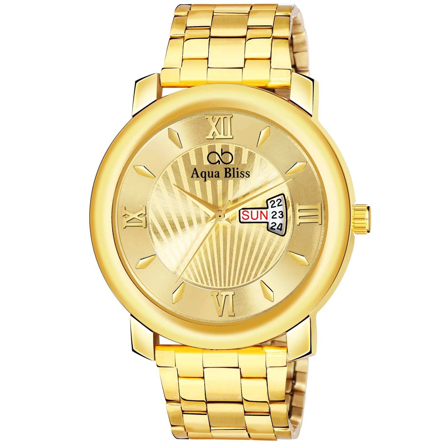 AQUA BLISS - Gold Stainless Steel Analog Men's Watch