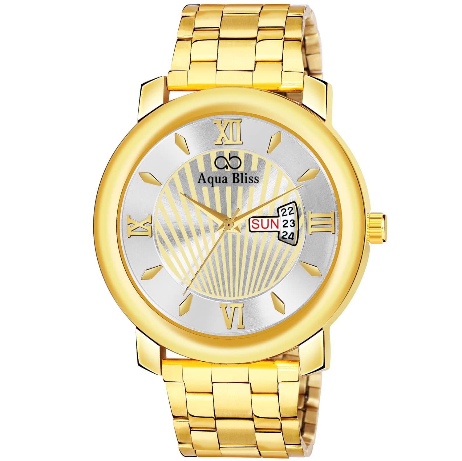 AQUA BLISS - Gold Stainless Steel Analog Men's Watch