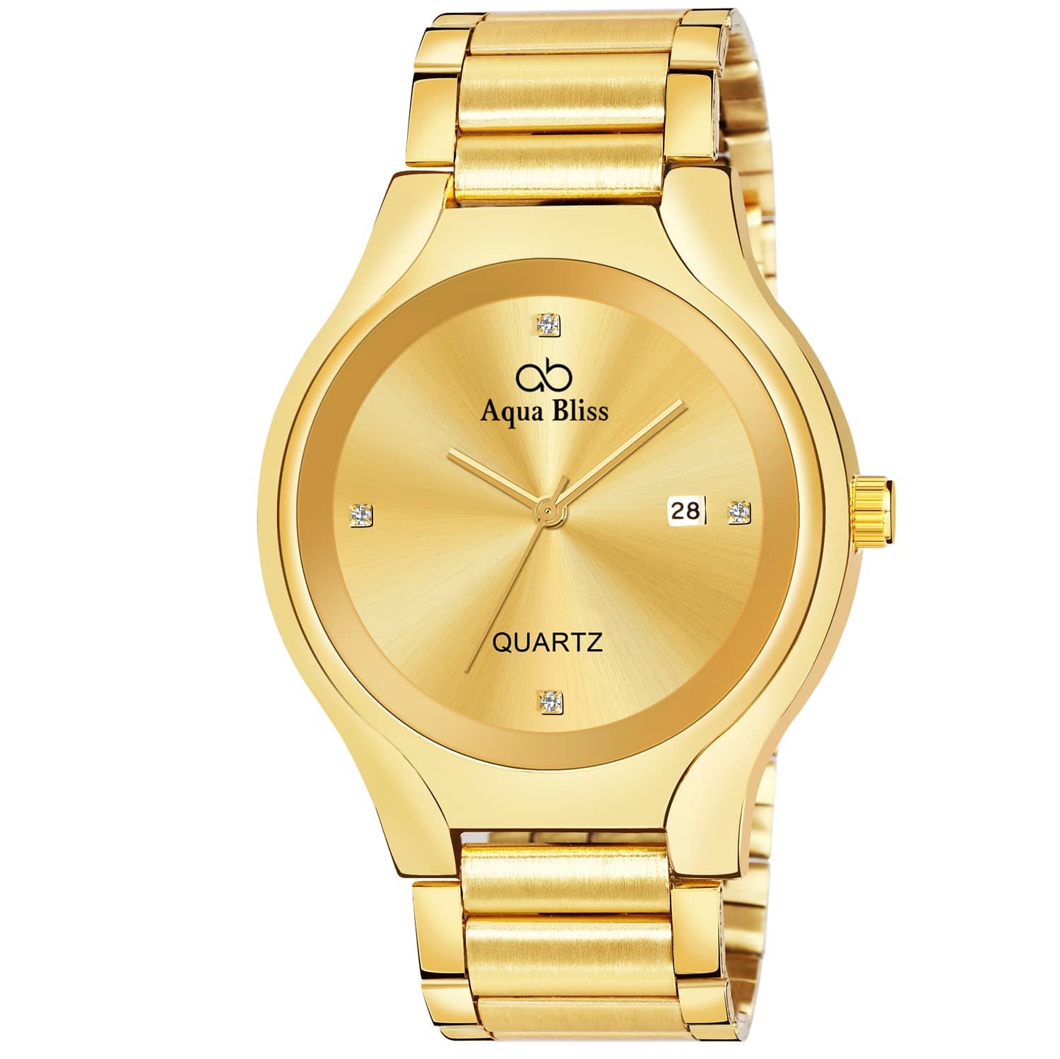 AQUA BLISS - Gold Stainless Steel Analog Men's Watch