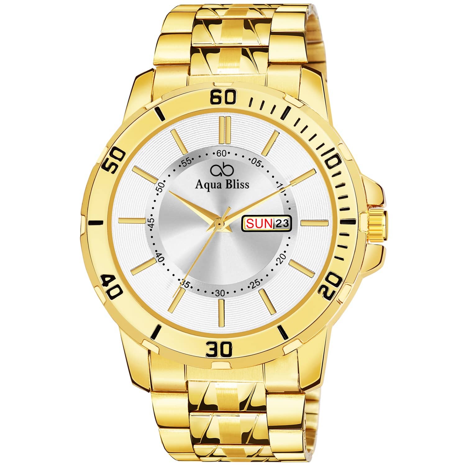 AQUA BLISS - Gold Stainless Steel Analog Men's Watch