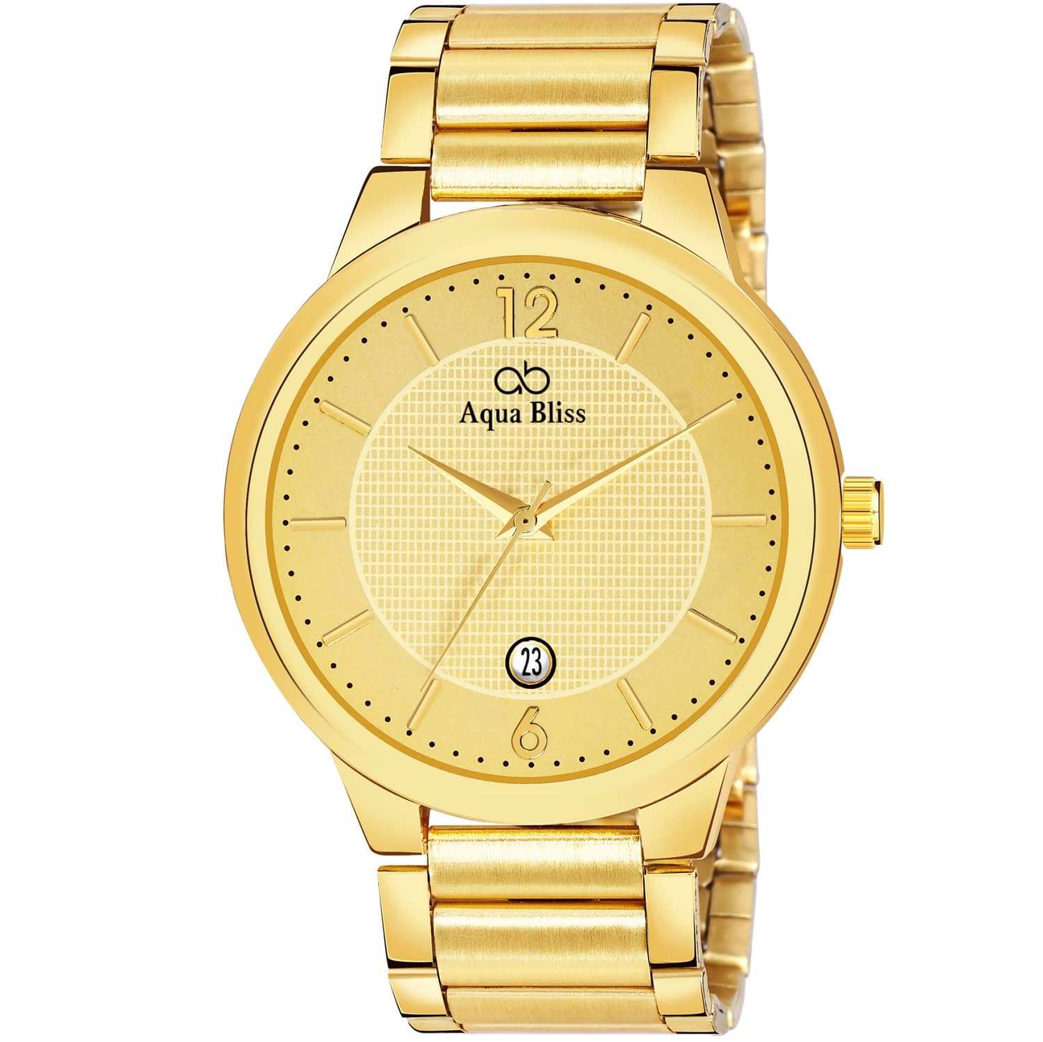 AQUA BLISS - Gold Stainless Steel Analog Men's Watch