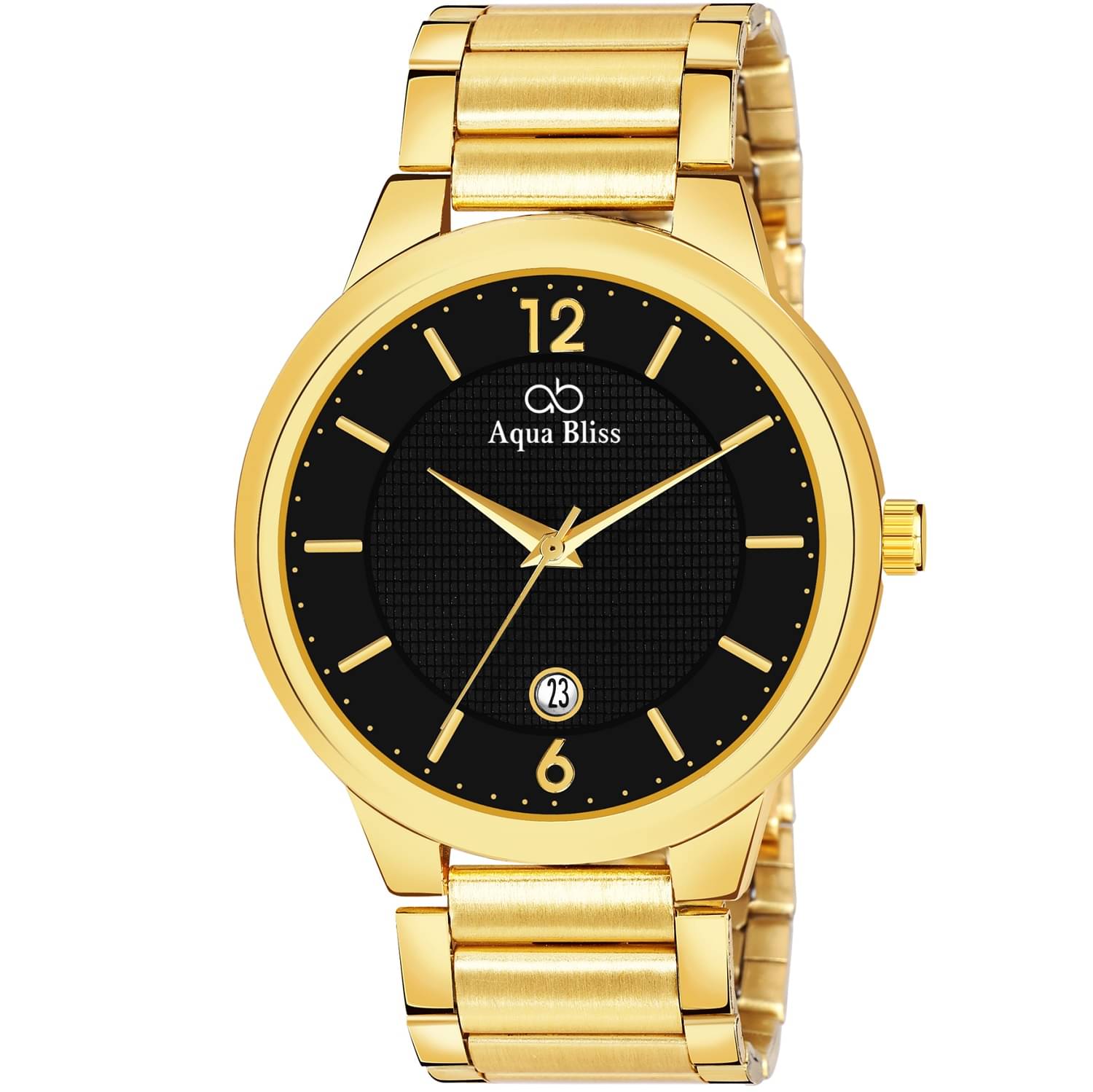     			AQUA BLISS - Gold Stainless Steel Analog Men's Watch