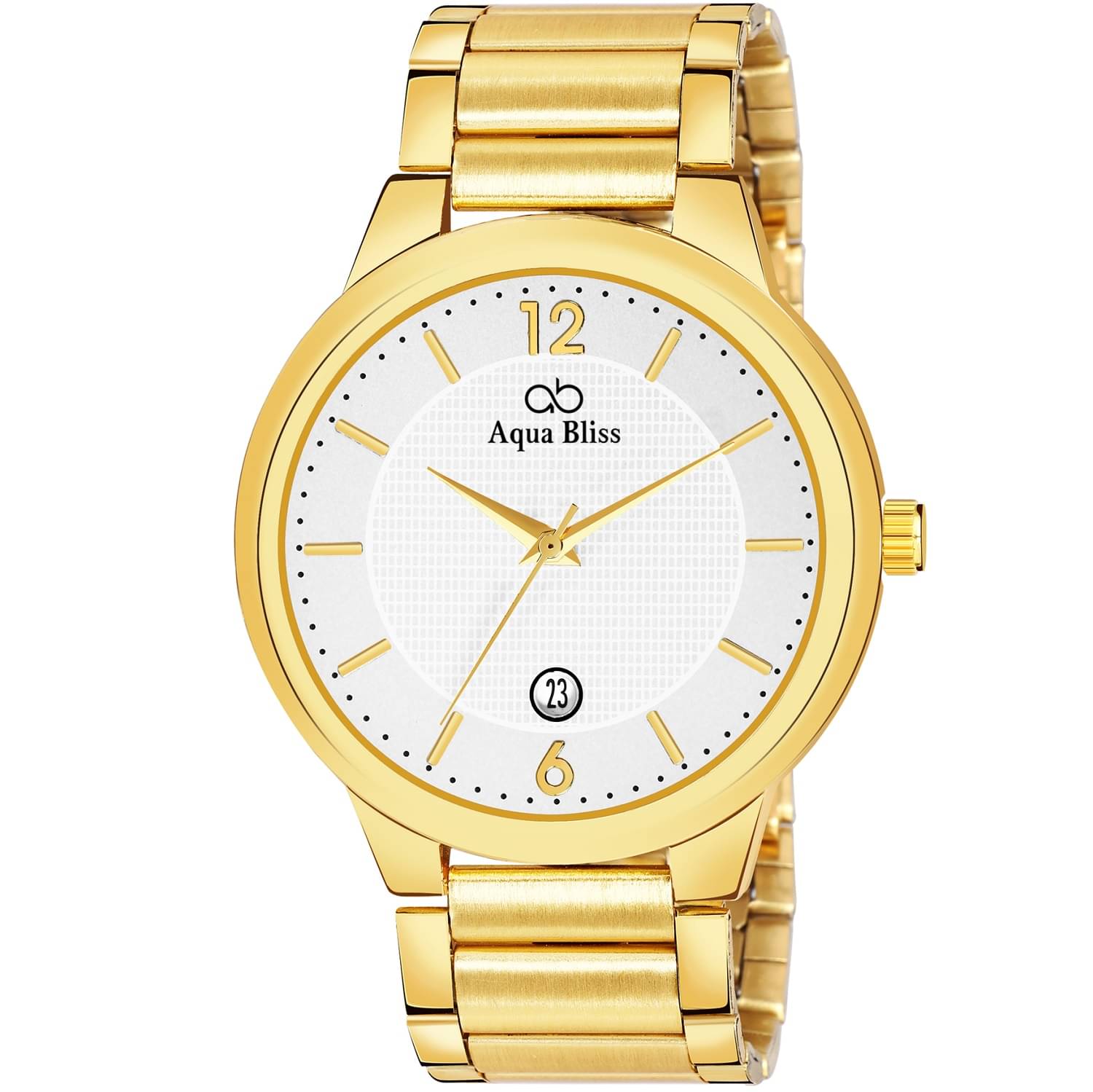     			AQUA BLISS - Gold Stainless Steel Analog Men's Watch