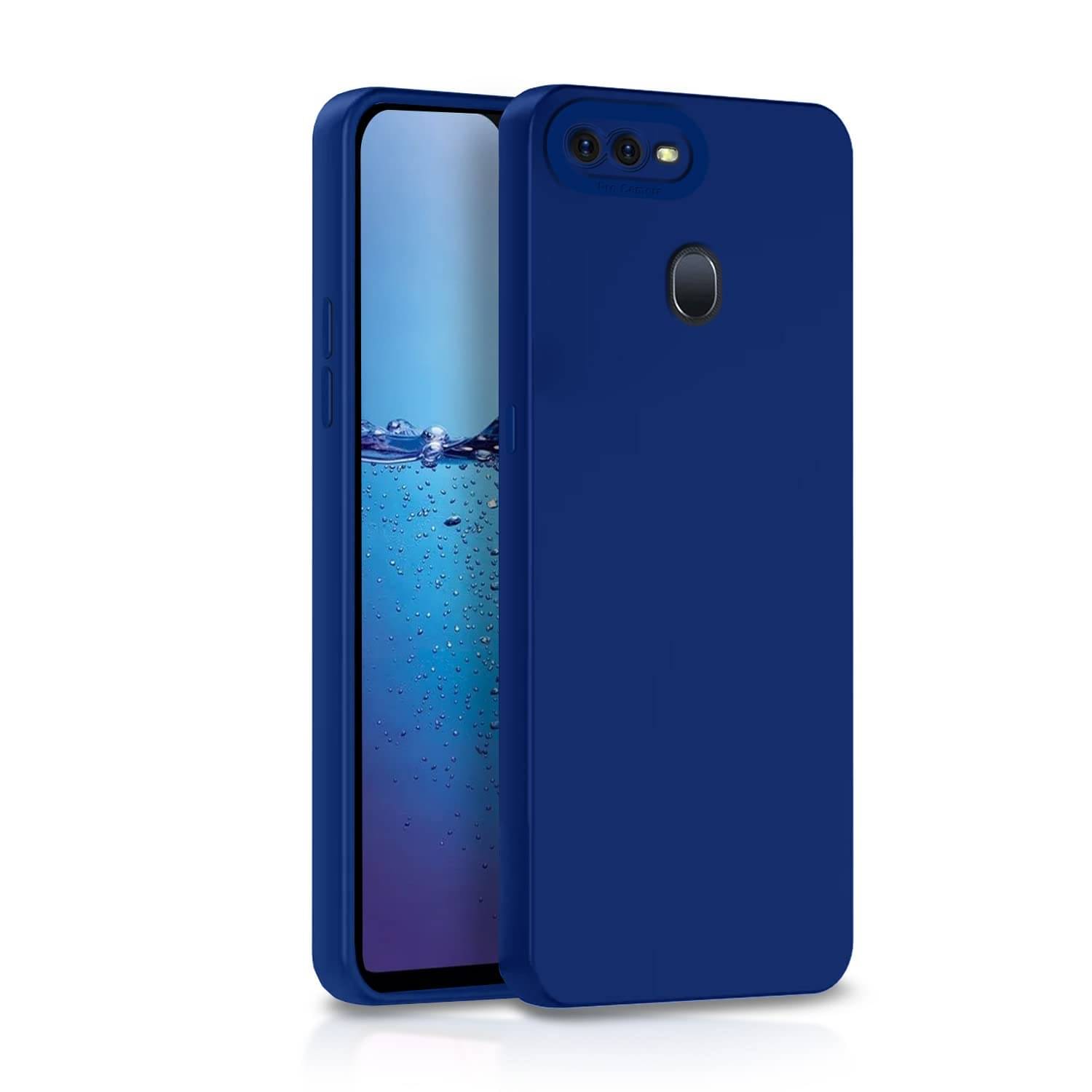 Case Vault Covers - Blue Silicon Plain Cases Compatible For Oppo F9 ( Pack of 1 ) Case Vault Covers - Blue Silicon Plain Cases Compatible For Oppo F9 ( Pack of 1 )
