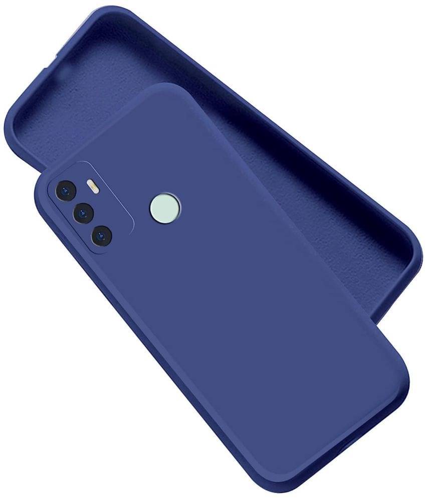 Case Vault Covers - Blue Silicon Plain Cases Compatible For Oppo A53 ( Pack of 1 ) Case Vault Covers - Blue Silicon Plain Cases Compatible For Oppo A53 ( Pack of 1 )