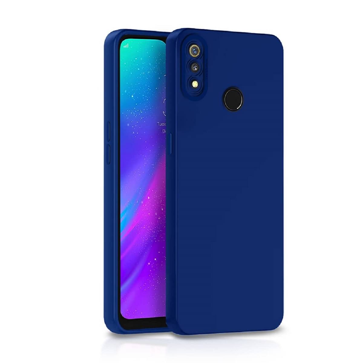 Case Vault Covers - Blue Silicon Plain Cases Compatible For Realme 3 Pro ( Pack of 1 ) Case Vault Covers - Blue Silicon Plain Cases Compatible For Realme 3 Pro ( Pack of 1 )