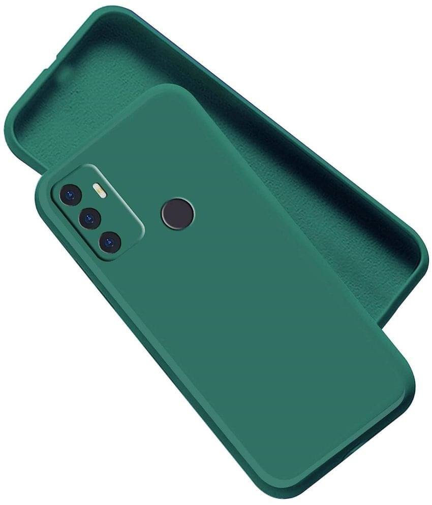Case Vault Covers - Green Silicon Plain Cases Compatible For Oppo A53s ( Pack of 1 ) Case Vault Covers - Green Silicon Plain Cases Compatible For Oppo A53s ( Pack of 1 )