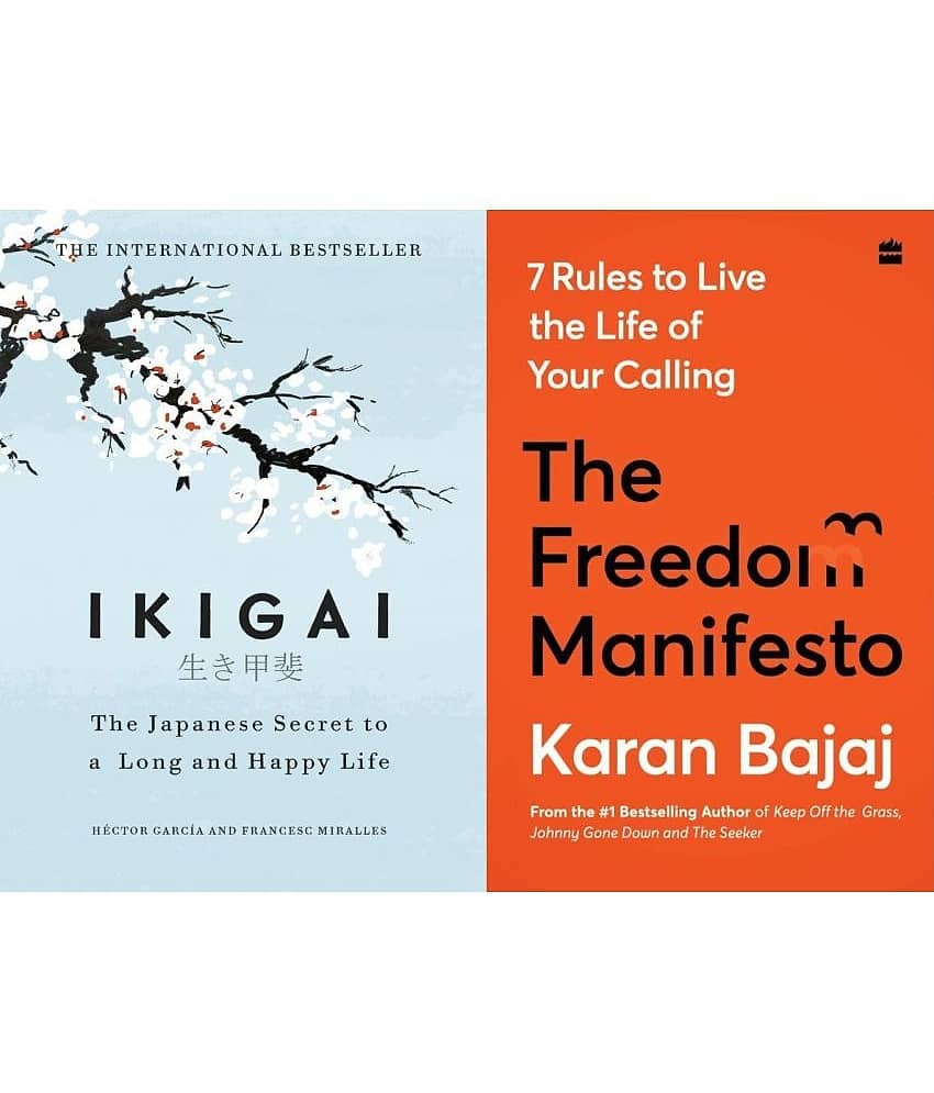 (Combo of 2 Books) IKIGAI (Hardcover) + The Freedom Manifesto (Hardcover) - Stationery | Buy online on ZillyBuy