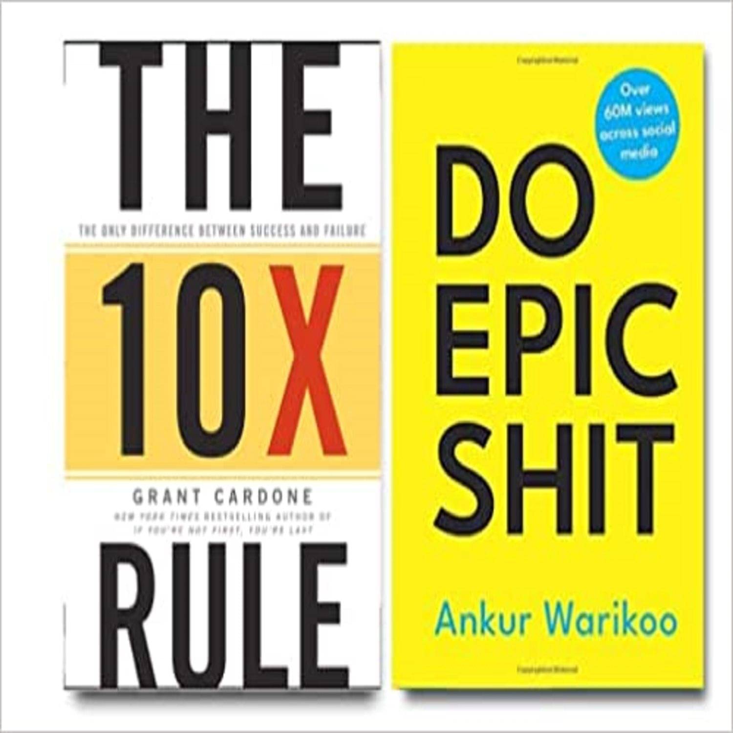     			( Combo of 2 books ) The 10X rule & Do epic