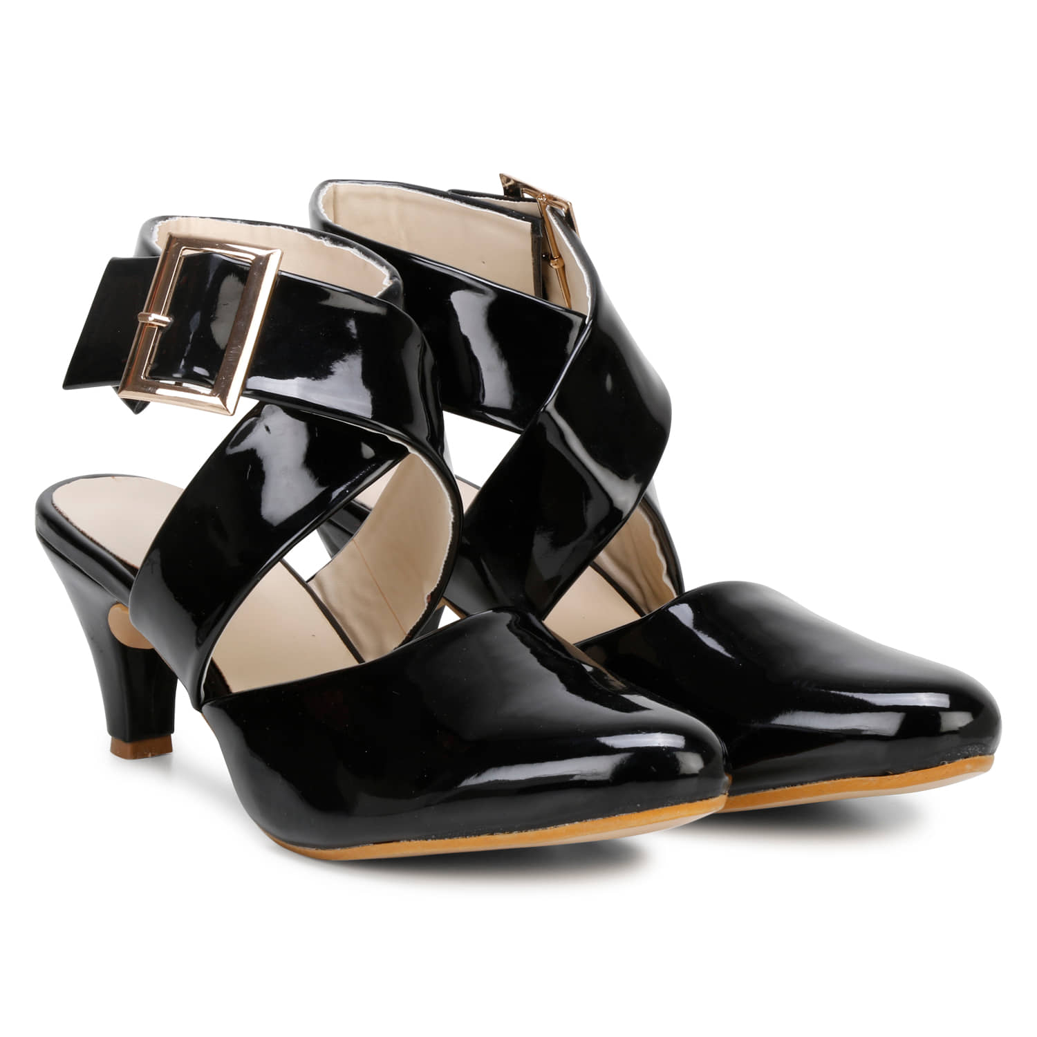 Commander - Black Women's Sandal Heels - Heels | Buy online on ZillyBuy