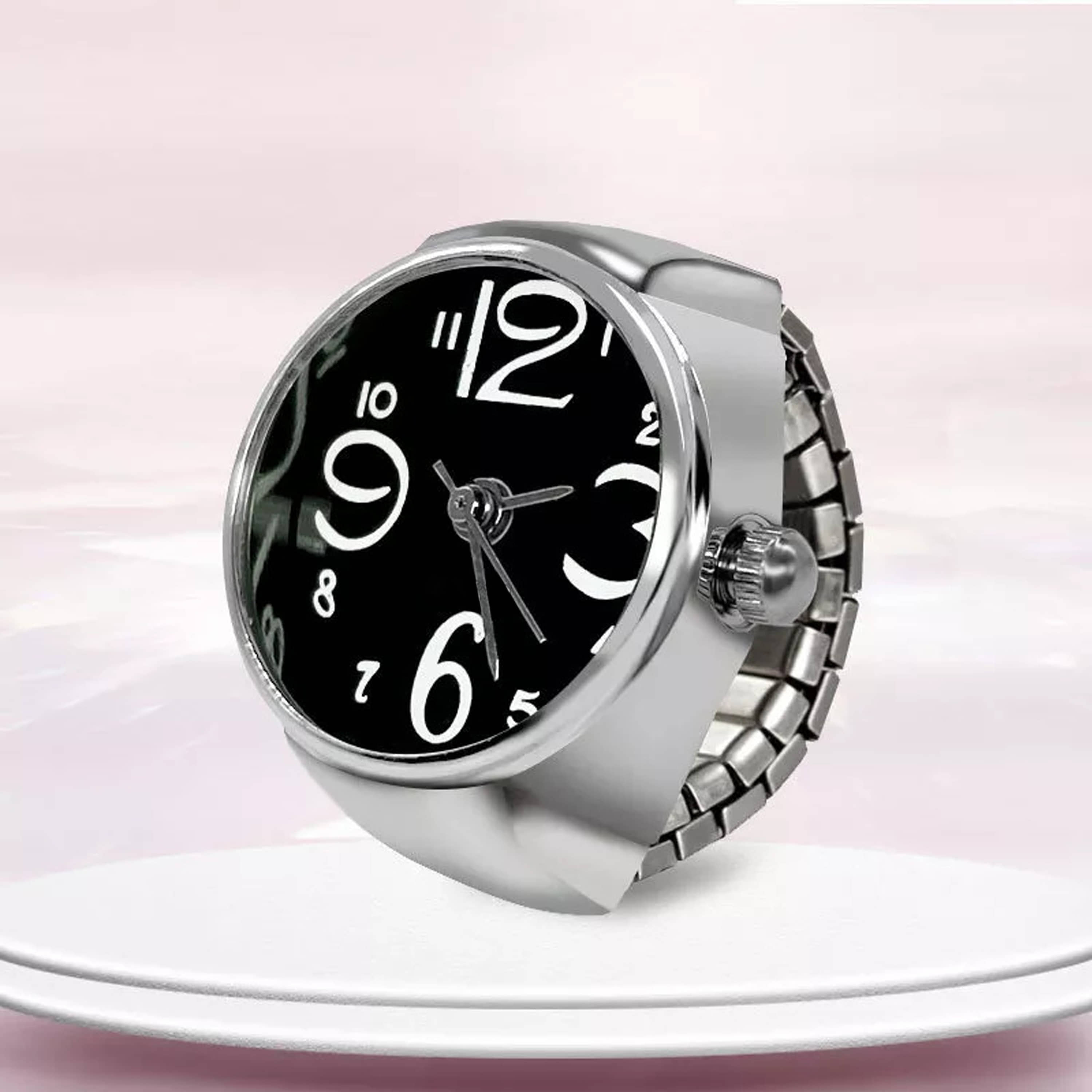 FASHION FRILL Black Rings ( Pack of 1 )