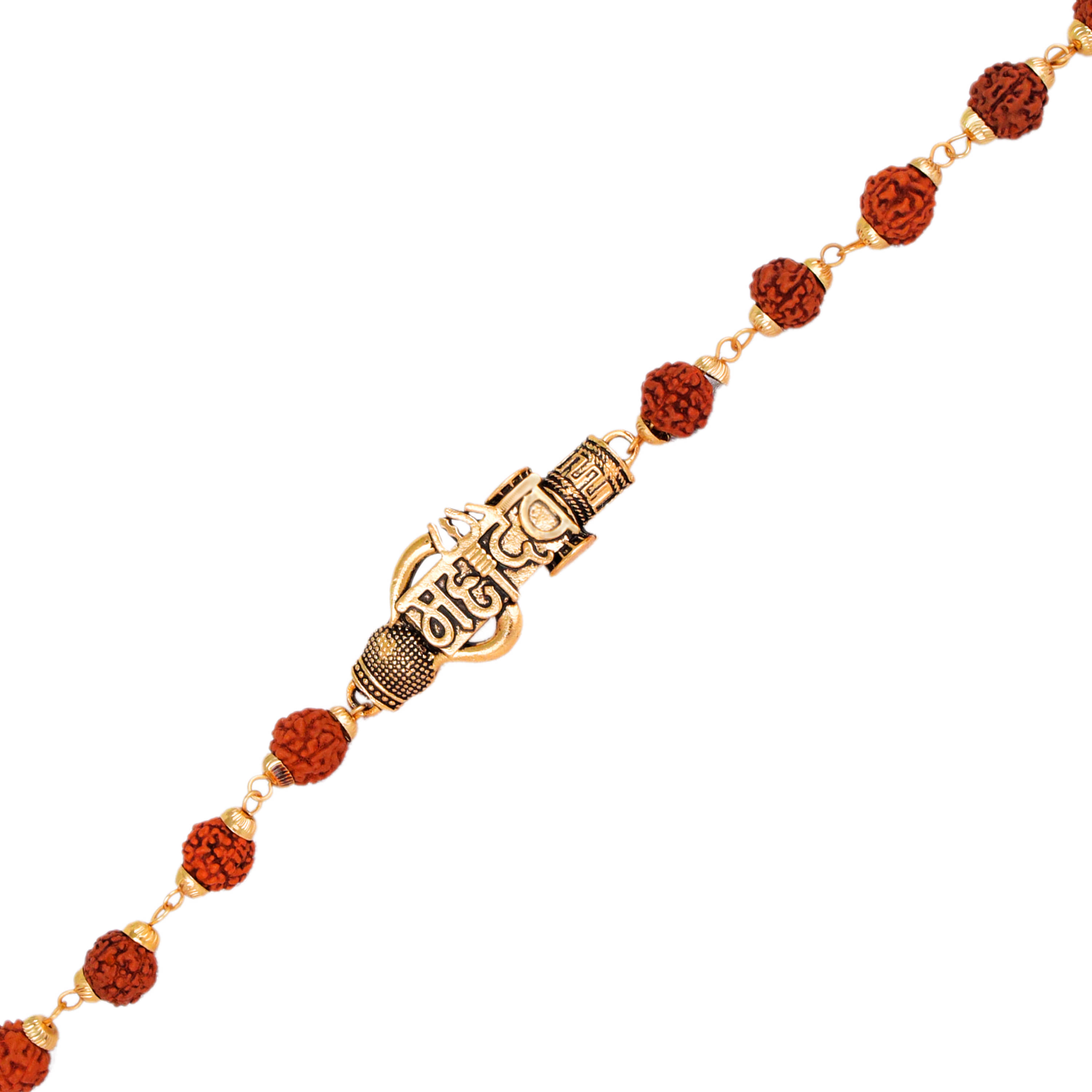 FASHION FRILL - Gold Men's Religious Bracelet ( Pack of 1 ) - Jewellery Sets | Buy online on ZillyBuy