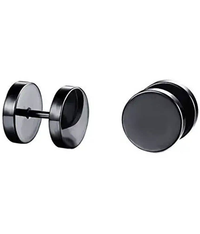 FASHION FRILL - Silver Plug Earrings ( Pack of 1 ) - Earrings | Buy online on ZillyBuy