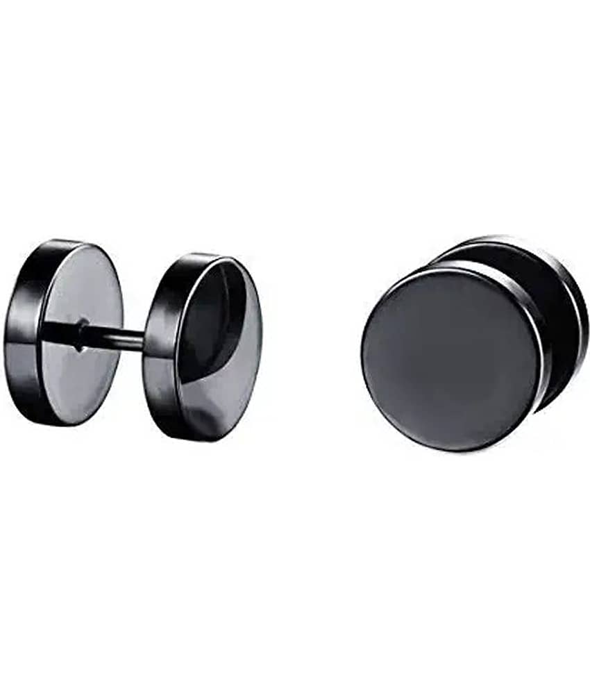 FASHION FRILL - Silver Plug Earrings ( Pack of 1 ) - Earrings | Buy online on ZillyBuy