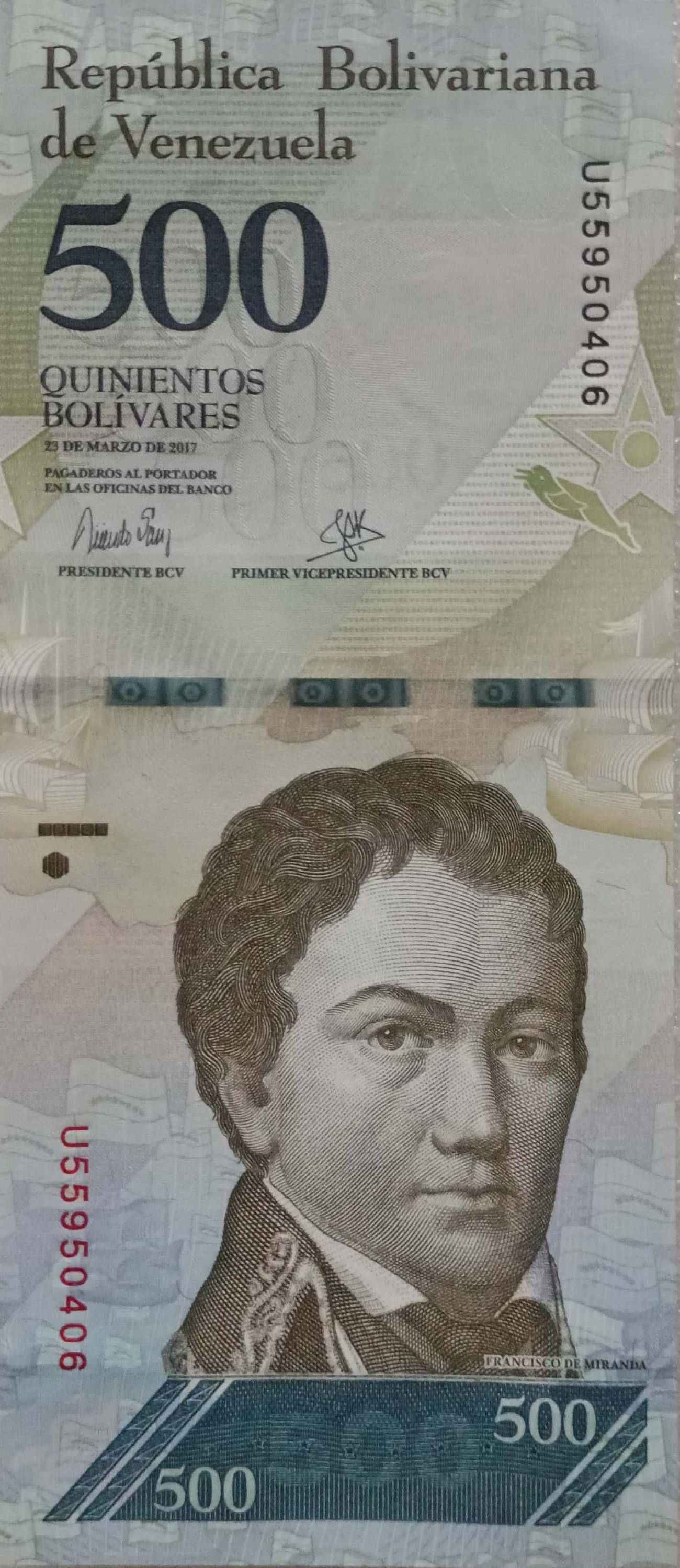 Hop n Shop - Venezuela 500 Quinientos Bolivares UNC 1 Paper currency & Bank notes Hop n Shop - Venezuela 500 Quinientos Bolivares UNC 1 Paper currency & Bank notes