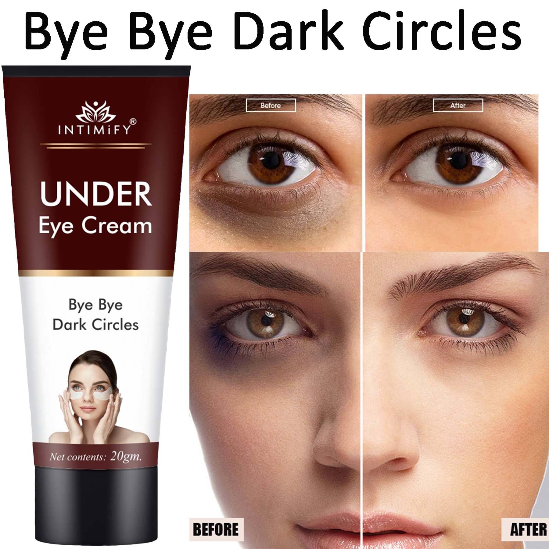     			Intimify Under eye cream, dark circle cream, eye lift cream dark circle remover, eye puffyness wrinkles cream Eye Mask 20 g