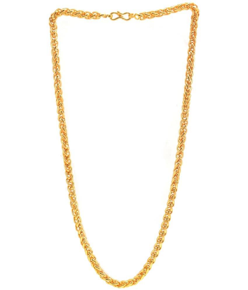 Jewar Mandi - Gold Plated Brass Chain ( Pack of 1 )
