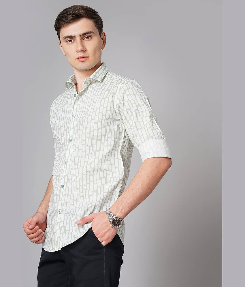 Paul Street - Blue 100% Cotton Slim Fit Men's Casual Shirt ( Pack of 1 )