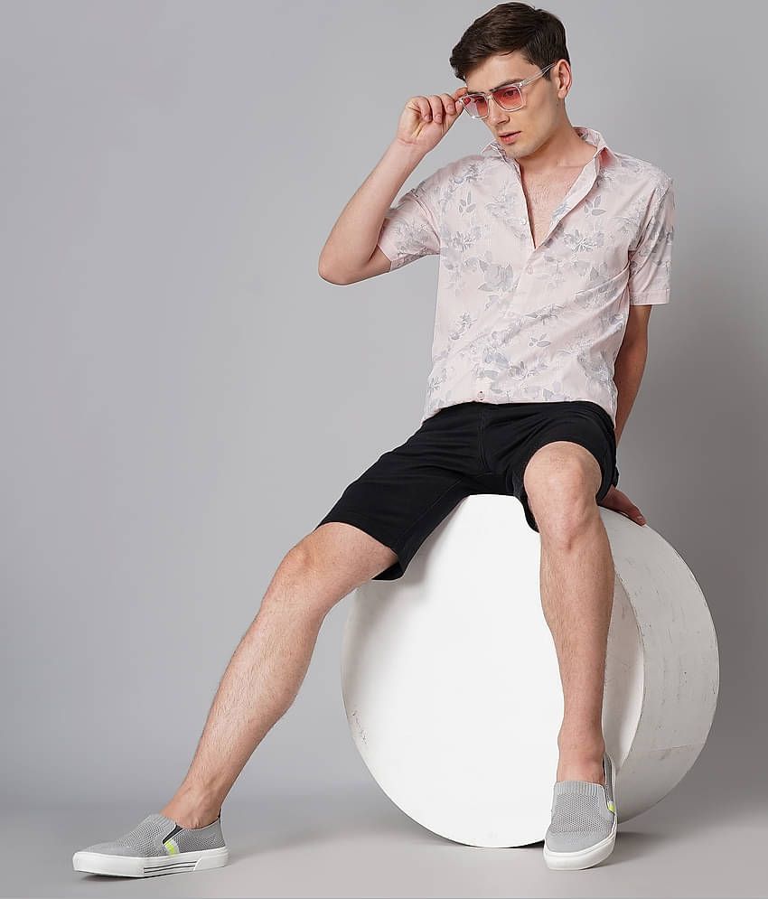 Paul Street - Blue 100% Cotton Slim Fit Men's Casual Shirt ( Pack of 1 )