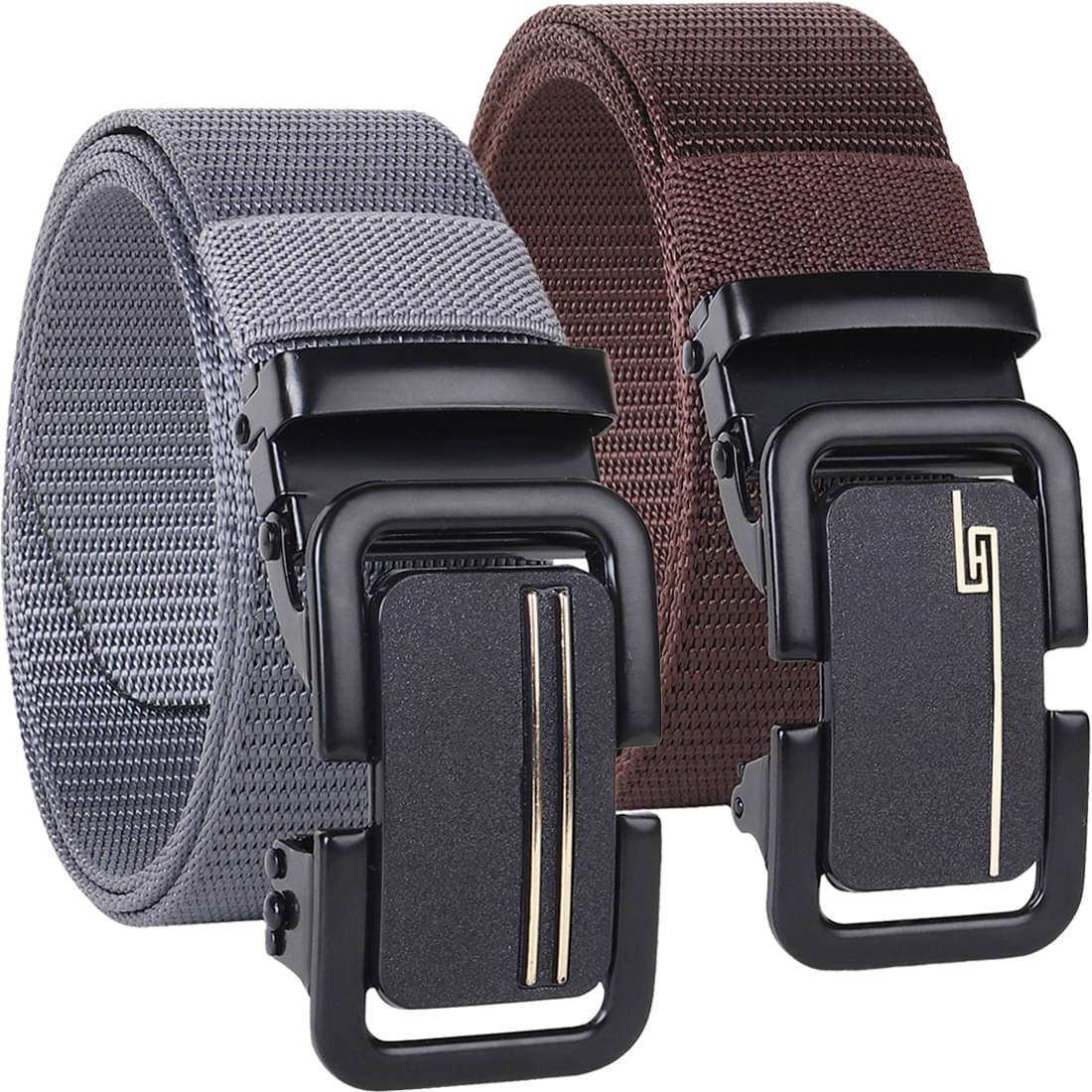 SILKSHOPPING - Multicolor Nylon Men's Casual Belt ( Pack of 2 ) SILKSHOPPING - Multicolor Nylon Men's Casual Belt ( Pack of 2 )
