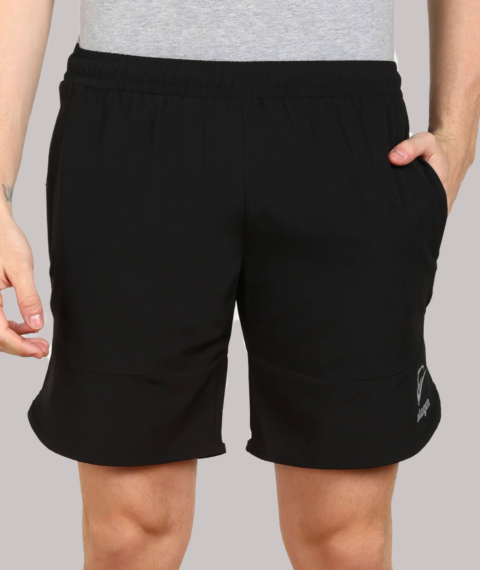 SLAGEN - Black Polyester Men's Running Shorts ( Pack of 1 ) - Shorts | Buy online on ZillyBuy