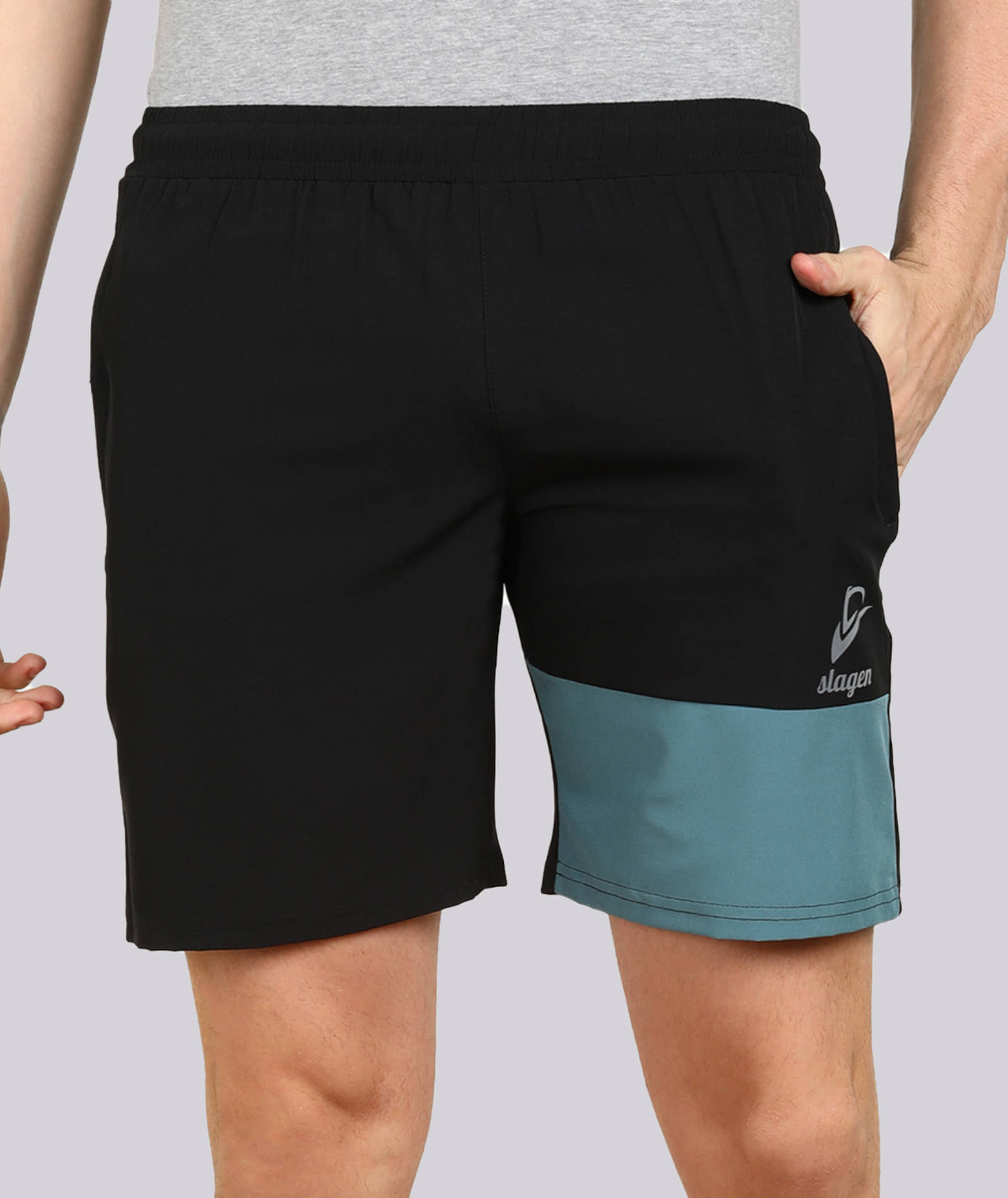 SLAGEN - Black Polyester Men's Running Shorts ( Pack of 1 ) - Shorts | Buy online on ZillyBuy