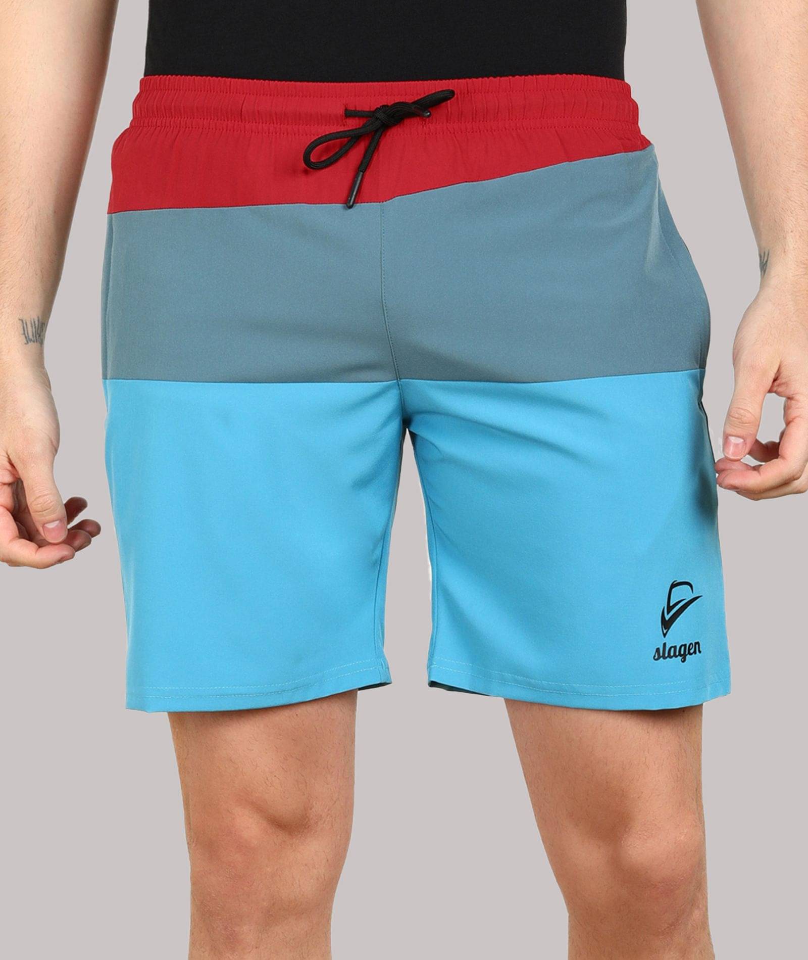 SLAGEN - Multicolor Polyester Men's Running Shorts ( Pack of 1 ) SLAGEN - Multicolor Polyester Men's Running Shorts ( Pack of 1 )