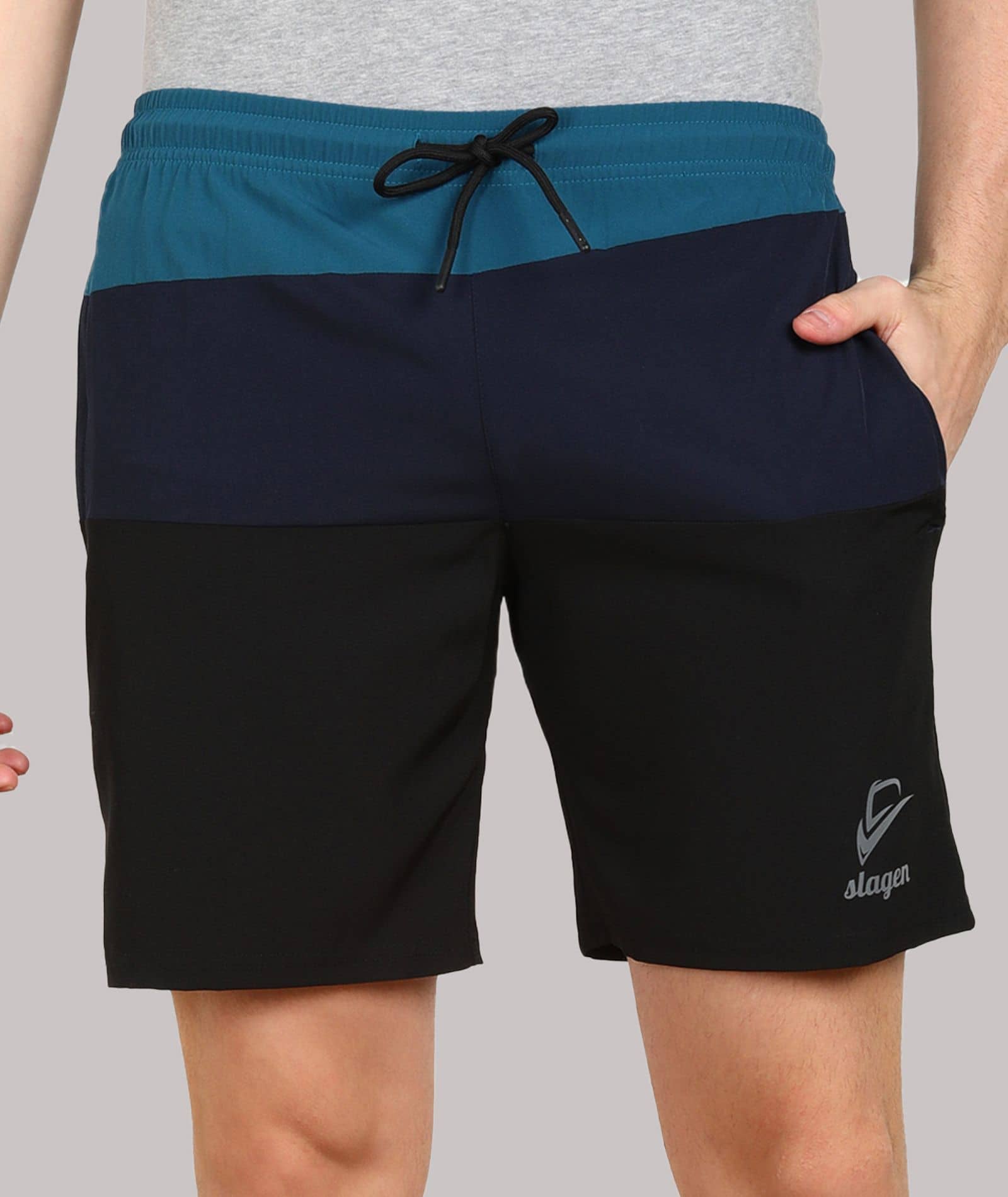 SLAGEN - Multicolor Polyester Men's Running Shorts ( Pack of 1 ) - Shorts | Buy online on ZillyBuy